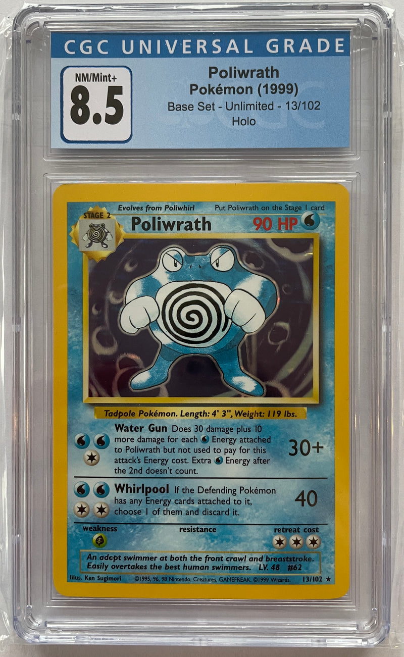 Poliwrath 13/102 Base Set CGC 8.5