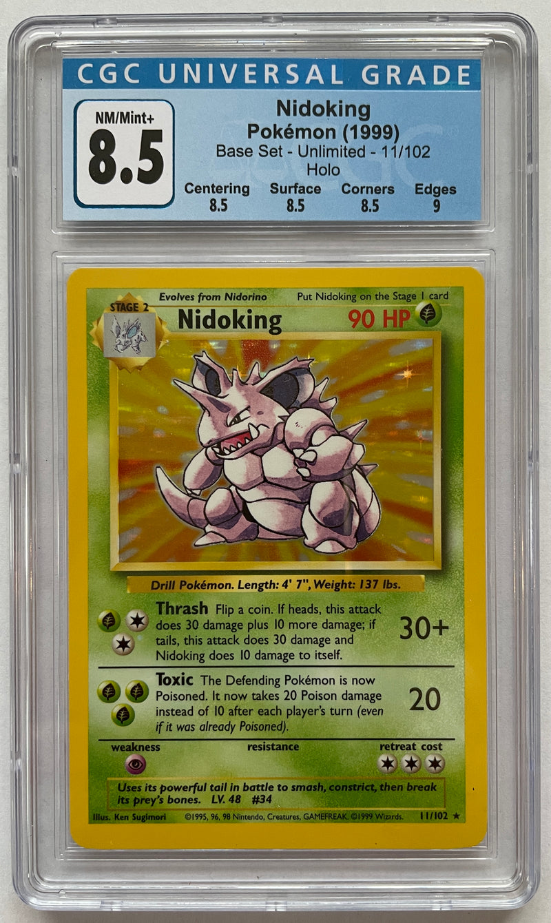 Nidoking 11/102 Base Set CGC 8.5