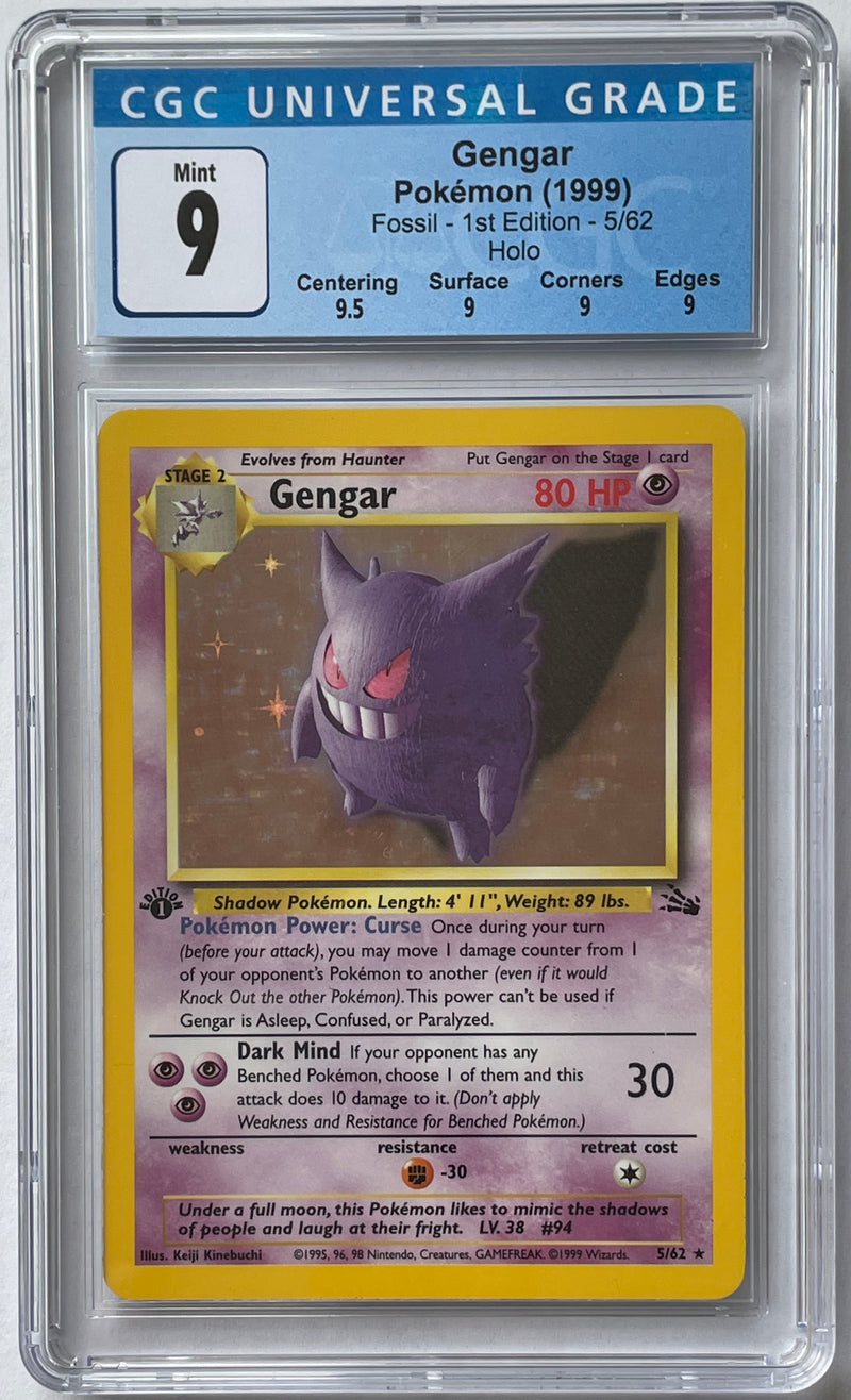 Gengar Holo - Fossil Pokémon card 5/62