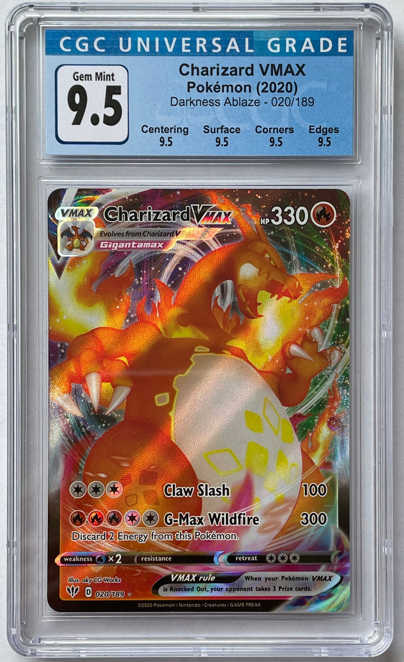 Charizard VMAX 020/189 Darkness Ablaze CGC 9.5